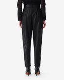 Pantalon En Cuir Stara - Black