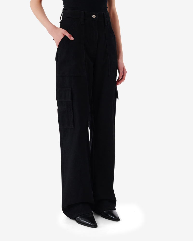 Jean Cargo Coupe Ample Tiam - Black Stone