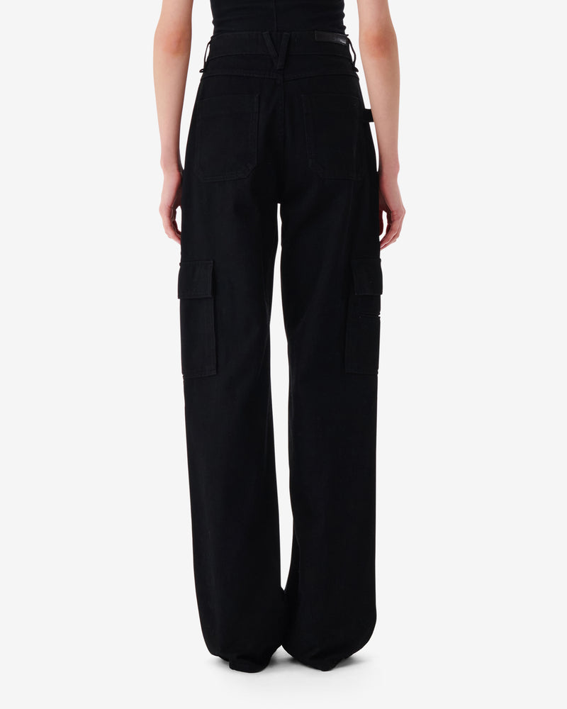 Jean Cargo Coupe Ample Tiam - Black Stone