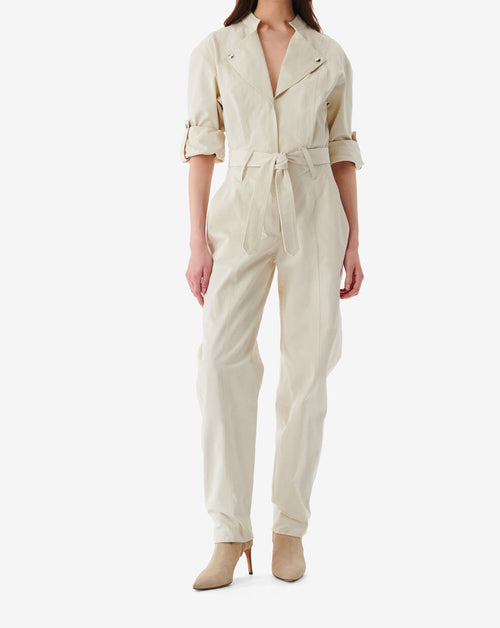 Combipantalon Ceinturé Oriane - Cream