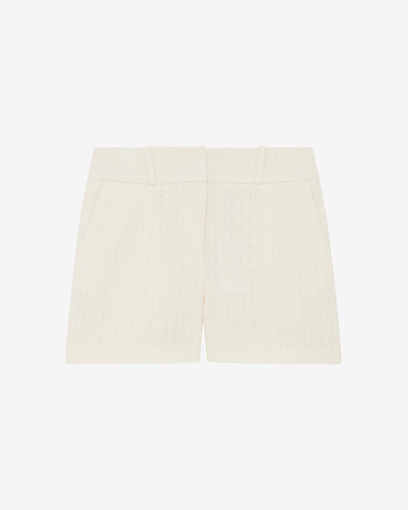 Short En Tweed Lurex Allison - Ecru