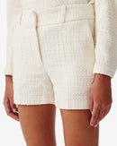 Short En Tweed Lurex Allison - Ecru