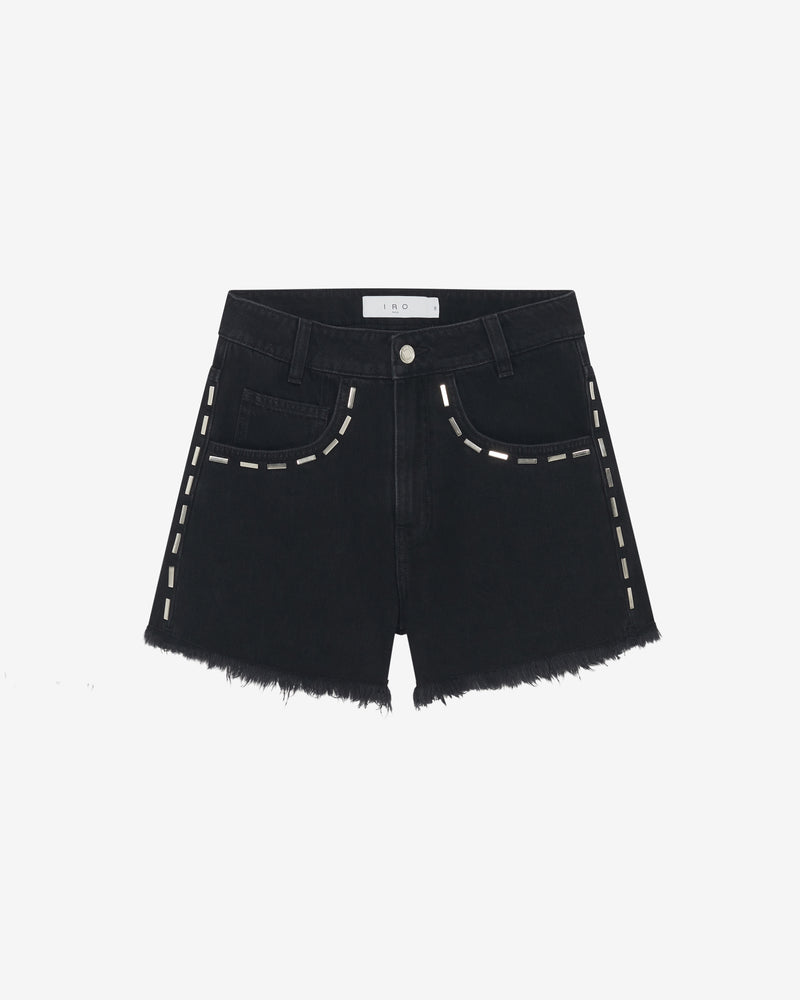 Short En Jean À Bord Franc Altom - Black