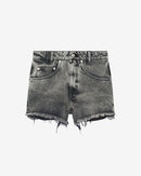 Short En Jean À Bord Franc Belem - Snow Black