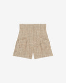 Short En Tweed Taille Haute Lormi - Mixed Beige