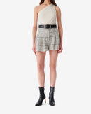 Short En Tweed Bicolore Ofali - White/Black