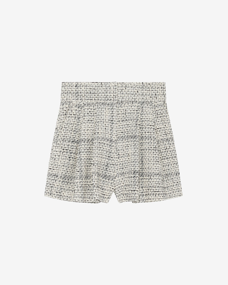 Short En Tweed Bicolore Ofali - White/Black