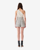 Short En Tweed Bicolore Ofali - White/Black