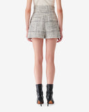 Short En Tweed Bicolore Ofali - White/Black