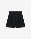 Short En Laine Melangée Palici - Black