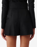 Short En Laine Melangée Palici - Black