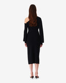 Jupe Midi En Jersey Côtelé Caifa - Black
