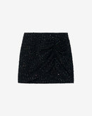 Jupe En Tweed À Sequins Clarita - Black Sequins