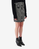 Jupe Courte En Jean Délavé Jazzino - Snow Black