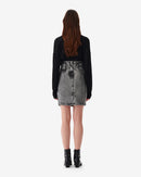 Jupe Courte En Jean Délavé Jazzino - Snow Black