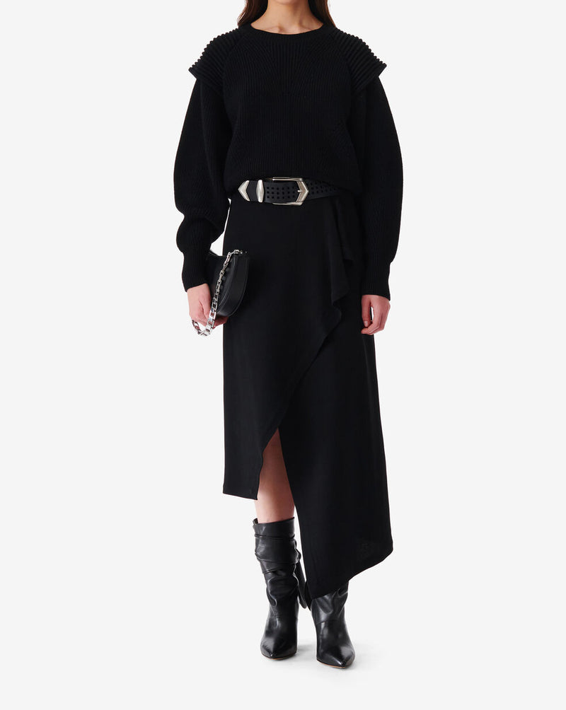Jupe Longue Asymétrique Jelena - Black