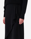 Jupe Longue Asymétrique Jelena - Black