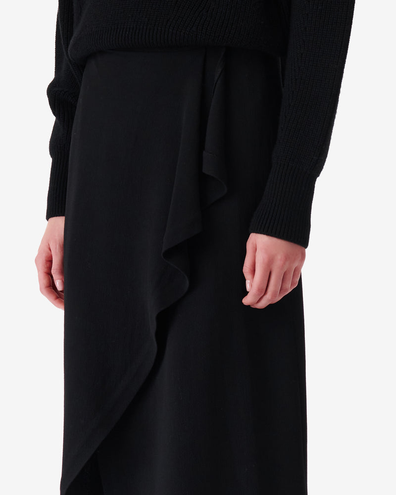 Jupe Longue Asymétrique Jelena - Black