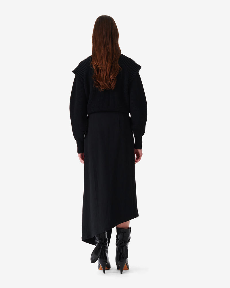 Jupe Longue Asymétrique Jelena - Black