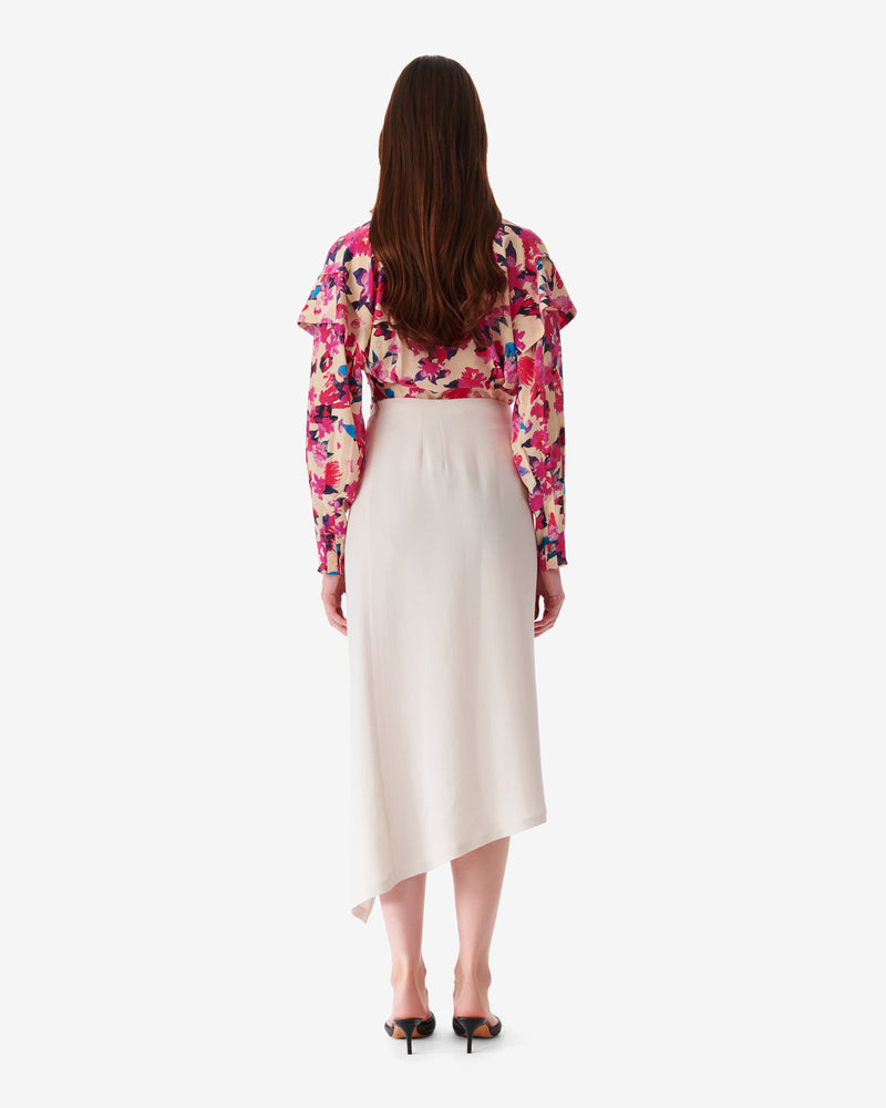 Jupe Longue Asymétrique Jelena - Ecru