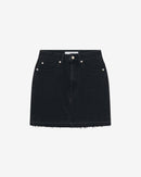 Jupe Courte En Jean Délavé Kavala - Black Stone