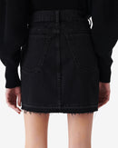 Jupe Courte En Jean Délavé Kavala - Black Stone