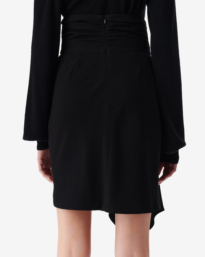 Jupe Courte Asymétrique Kemil - Black