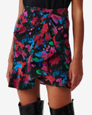 Jupe Imprimée À Volants Melissa - Black Multico