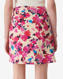 Jupe Imprimée À Volants Melissa - Multico Ecru