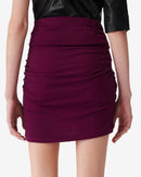 Jupe Courte En Jersey Lurex Menia - Fushia/Black
