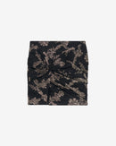 Jupe Courte À Imprimé Doré Tirana - Black/Gold