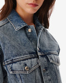 Robe Courte En Jean Délavé Glacia - Snow Blue