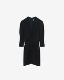 Robe Courte À Découpe Col V Katie - Black