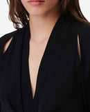 Robe Courte À Découpe Col V Katie - Black