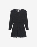 Robe Courte En Dentelle Levoca - Black