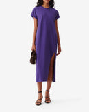 Robe T-Shirt À Fente Litonya - Vintage Purple