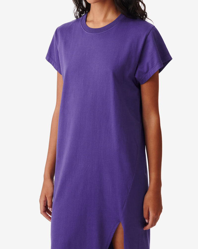 Robe T-Shirt À Fente Litonya - Vintage Purple