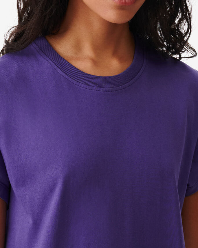 Robe T-Shirt À Fente Litonya - Vintage Purple