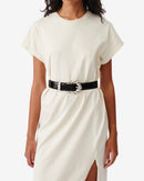 Robe T-Shirt À Fente Litonya - Cloudy White