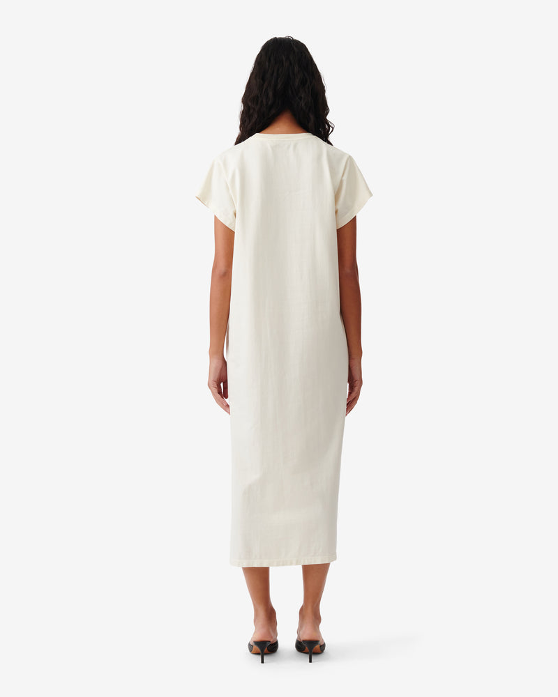 Robe T-Shirt À Fente Litonya - Cloudy White
