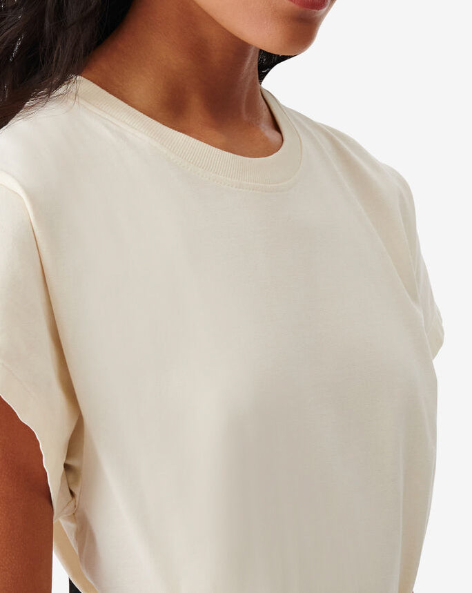 Robe T-Shirt À Fente Litonya - Cloudy White