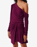 Robe Courte En Jersey Lurex Merimi - Fushia/Black