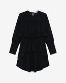 Robe Courte À Volants Micha - Black