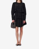 Robe Courte À Volants Micha - Black