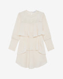 Robe Courte À Volants Micha - Ecru