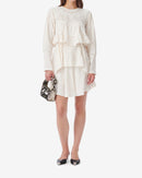 Robe Courte À Volants Micha - Ecru