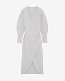 Robe Longue Col V À Fente Rokah - Stone Grey