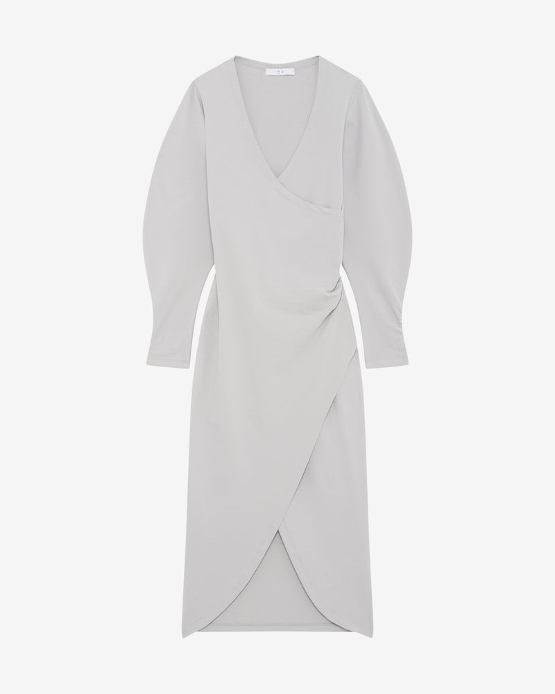 Robe Longue Col V À Fente Rokah - Stone Grey