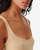 Robe Midi Côtelée Col Carré Sahkyo - White/Orange