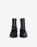 Boots À Chaînes Et Studs Eddy - Patent Black